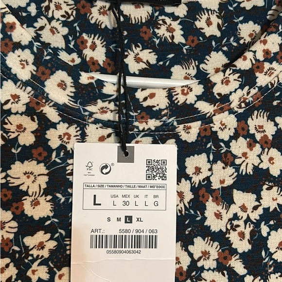 Ladies NWT size large Zara midi dress - Picture 4 of 10